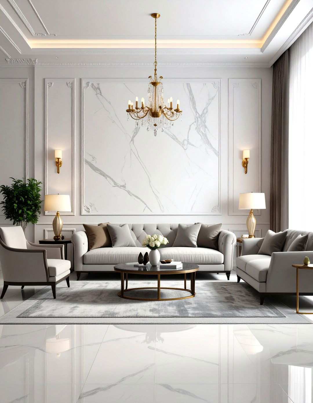 Venetian Plaster Finish Techniques - 24 Living Room Accent Wall Ideas