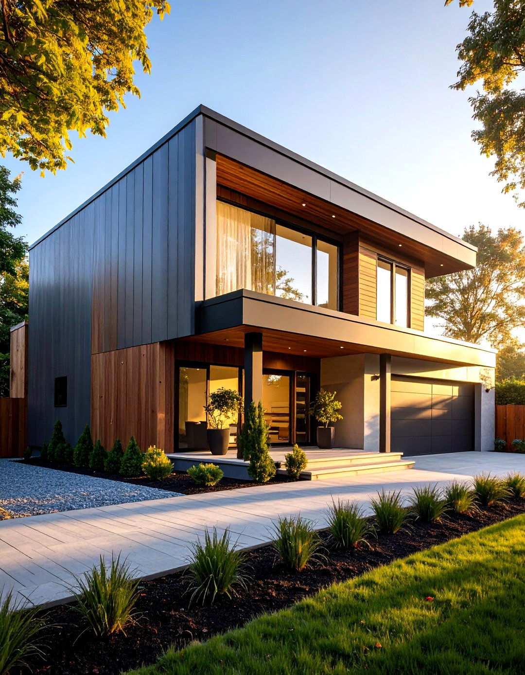 Vertical Corrugated Steel Panels - 24 Modern Siding Ideas for a Contemporary Home