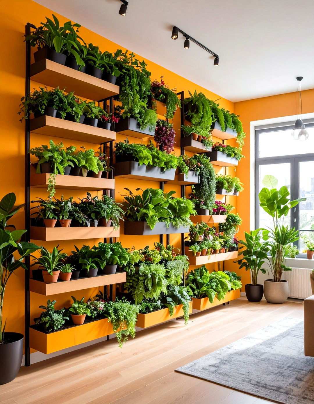 Vertical Garden Features - 24 Studio Apartment Ideas
