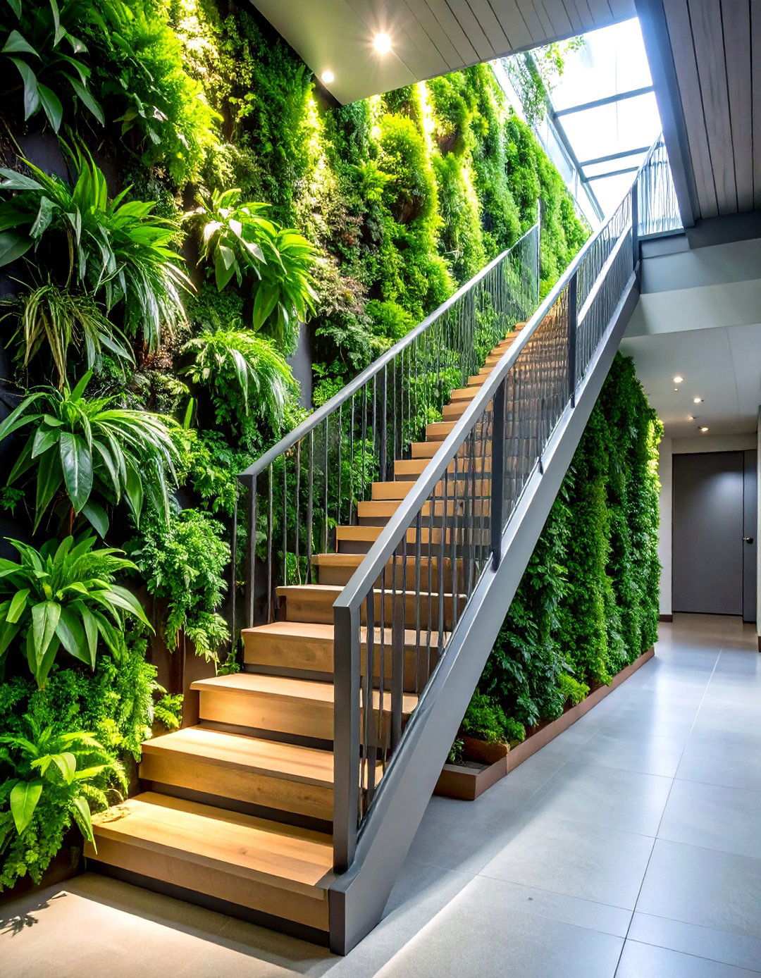 Vertical Garden Installations - 24 Staircase Wall Ideas