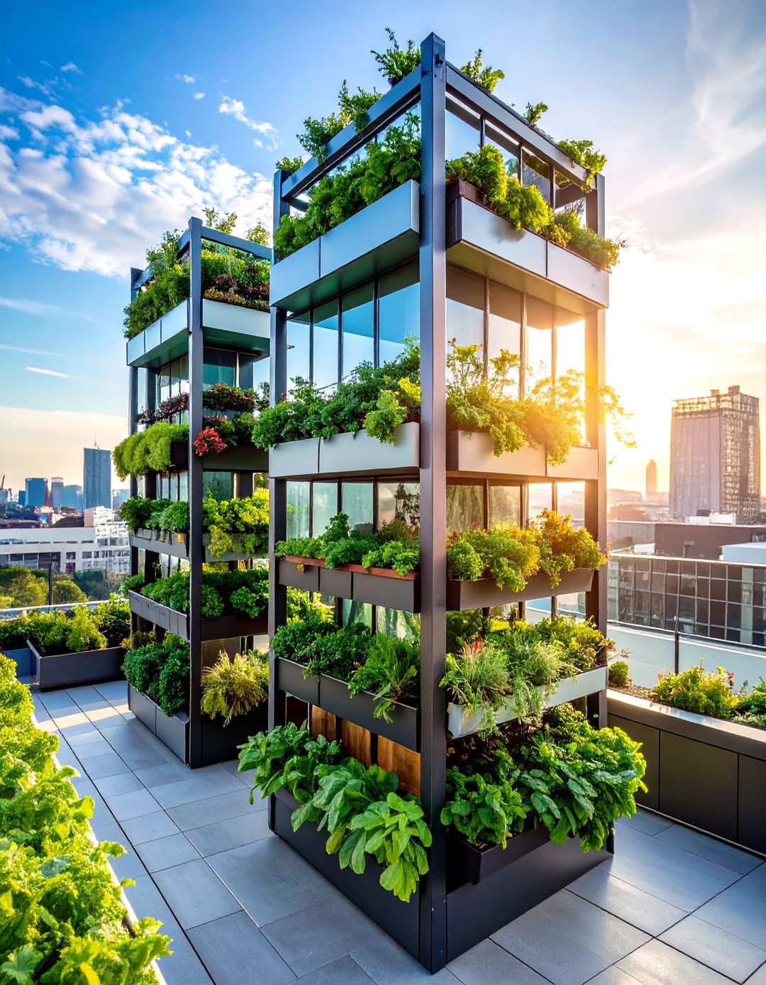 Vertical Garden Rooftop Greenhouse Design - 24 Rooftop Greenhouse Ideas