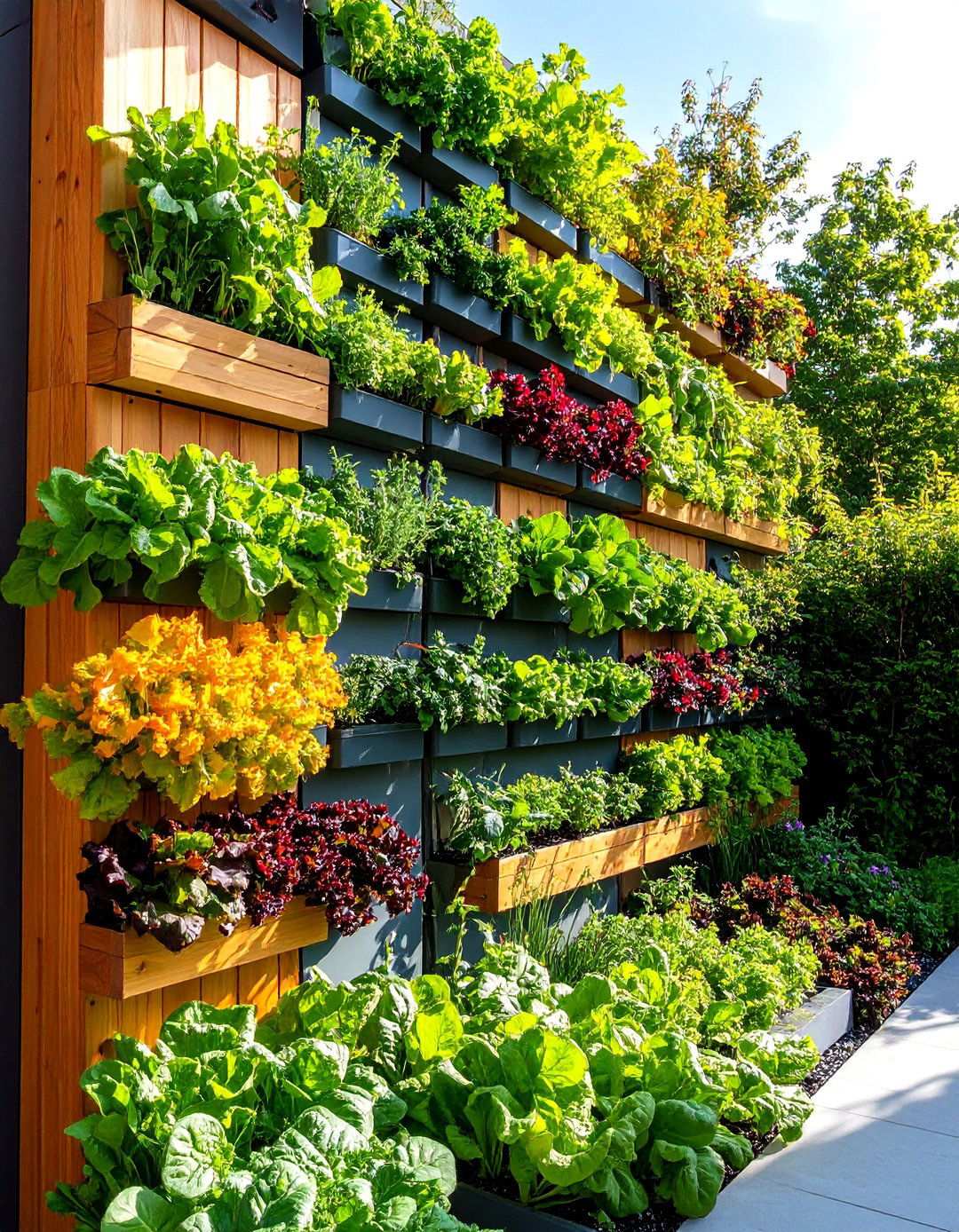 Vertical Growing Wall System - 24 Small Walled Garden Ideas