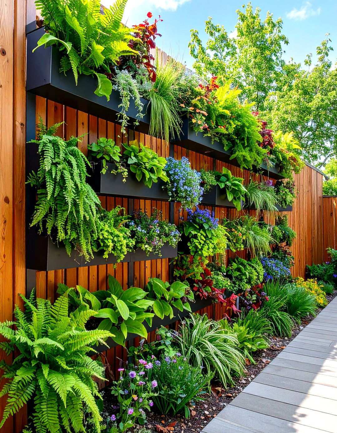 Vertical Living Wall Gardens - 24 Shady Garden Ideas