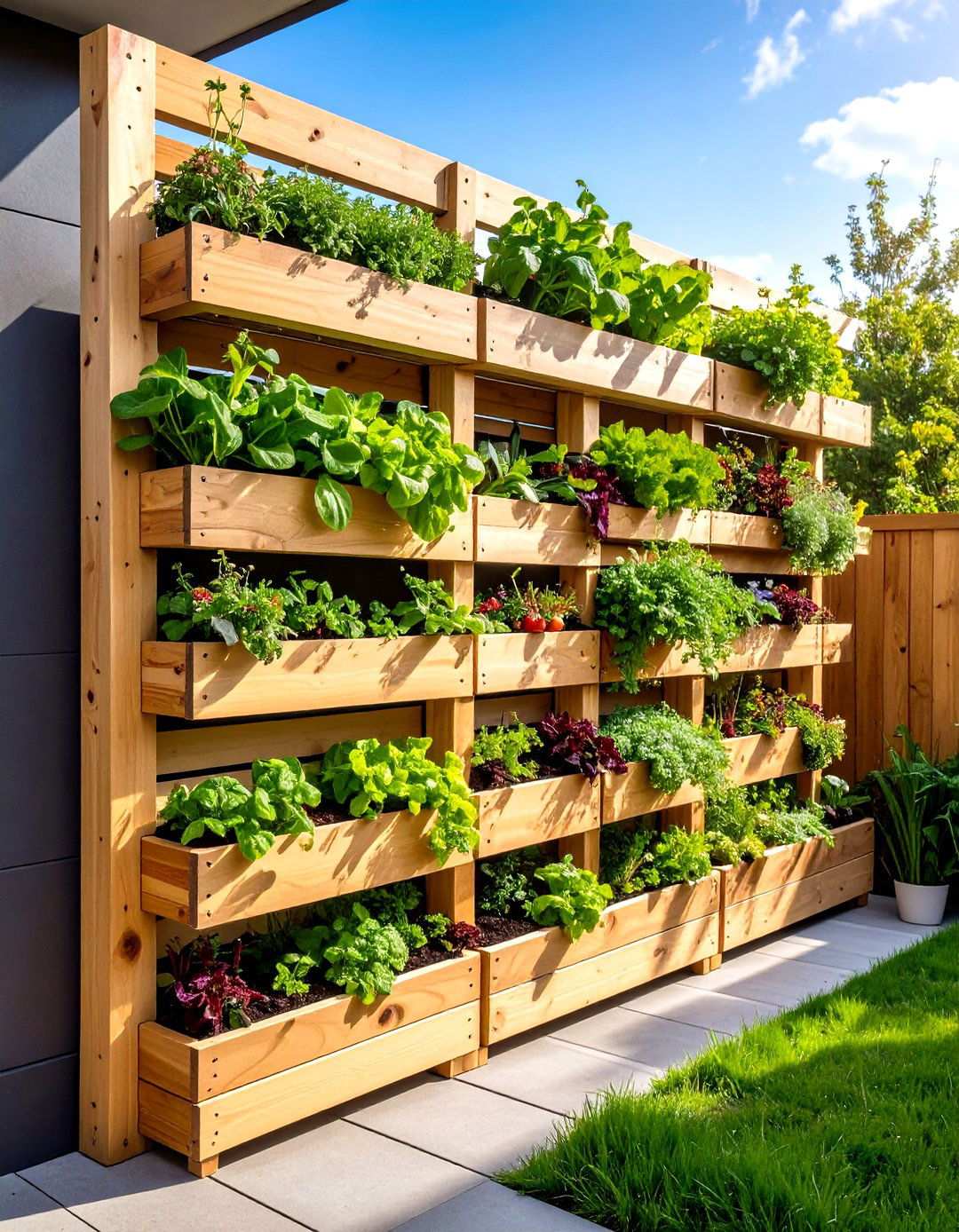Vertical Pallet Garden System - 24 Vegetable Garden Ideas
