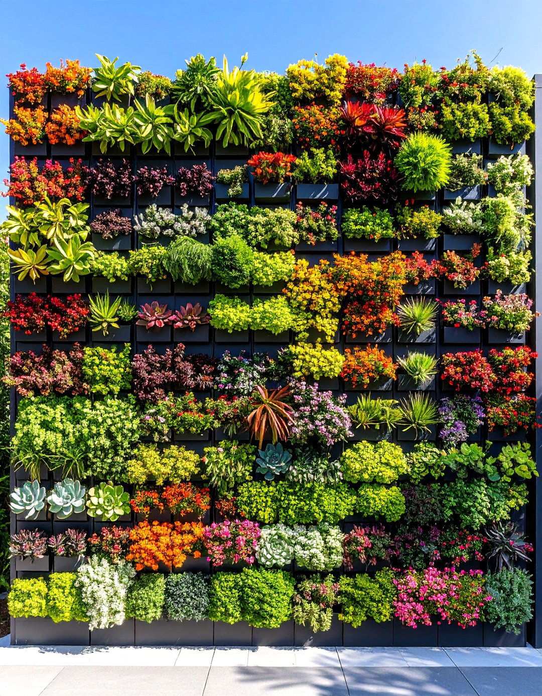 Vertical Succulent Living Wall Art - 24 Outdoor Wall Decor Ideas