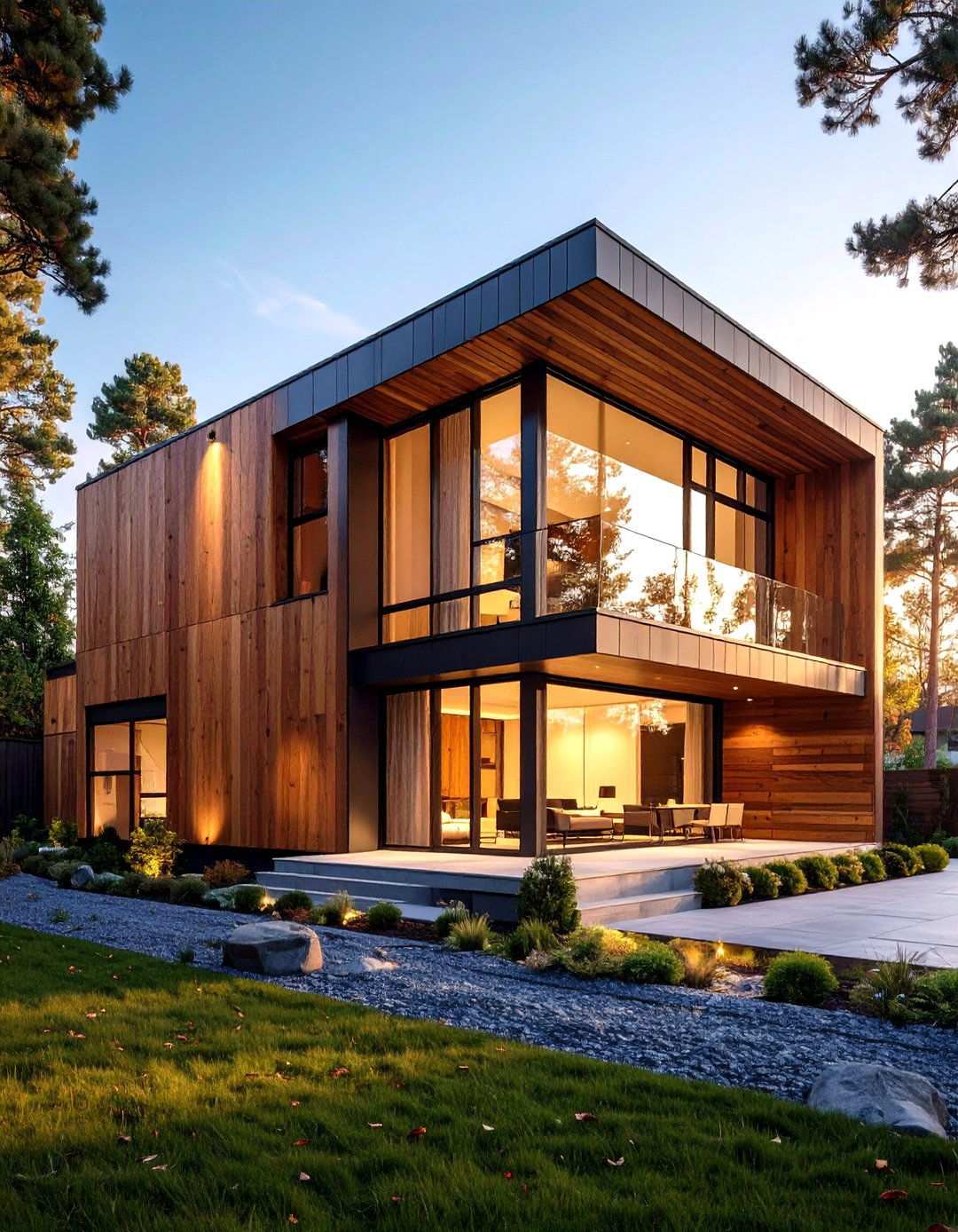Vertical Timber Cladding - 24 Scandinavian House Exterior Ideas