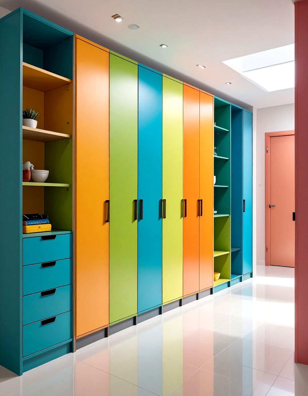 Vertical Wall Storage Solutions - 24 Narrow Hallway Ideas