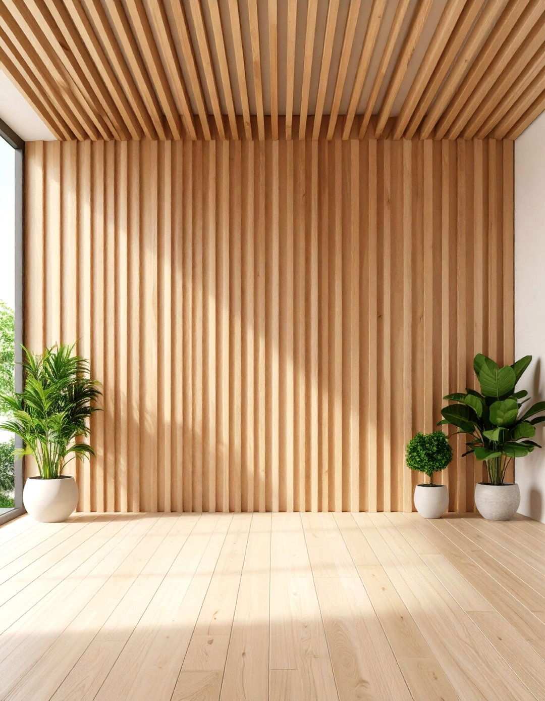 Vertical Wood Slat Accent Walls - 24 Wood Trim Accent Wall Ideas