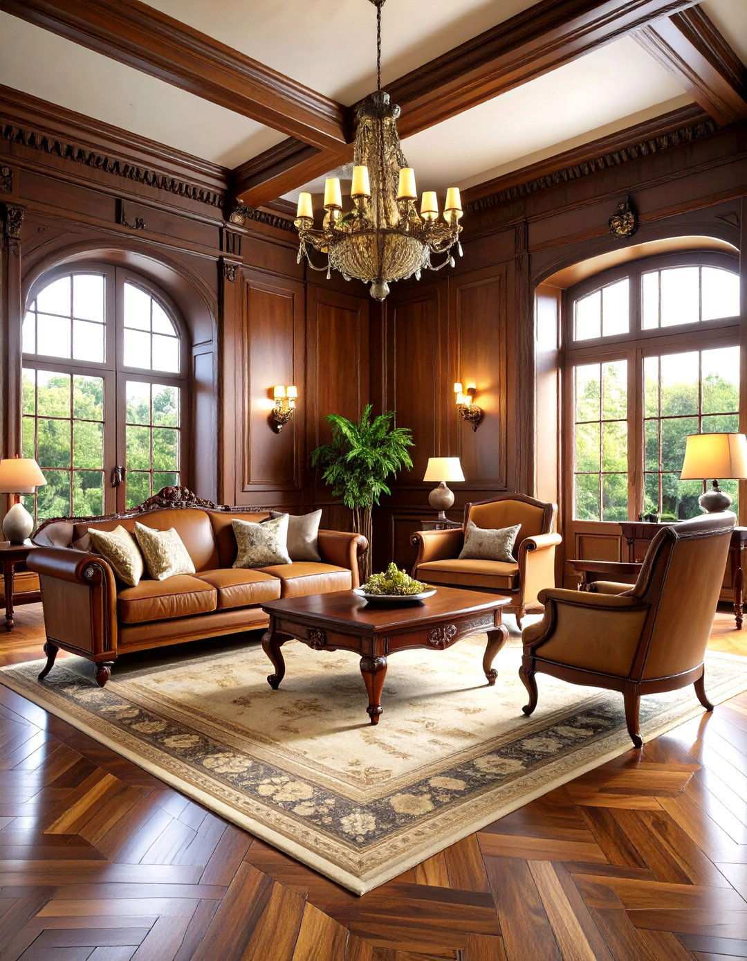 Victorian Dark Wood Furniture Showcase - 24 Victorian Living Room Ideas