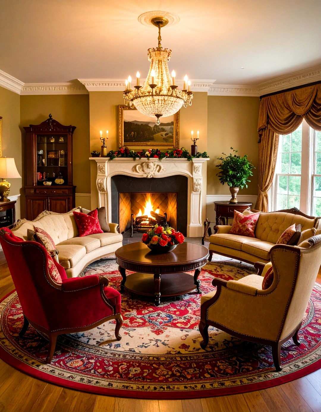 Victorian Fireplace Sanctuary - 24 Victorian Living Room Ideas