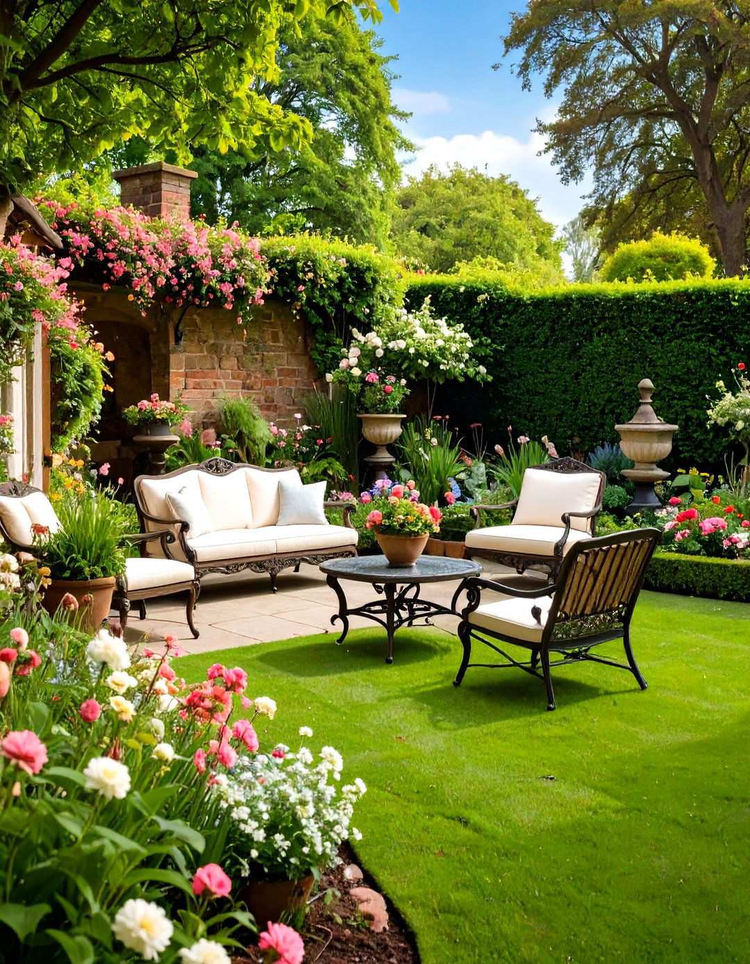 Victorian Formal Elegance - 24 Small Walled Garden Ideas