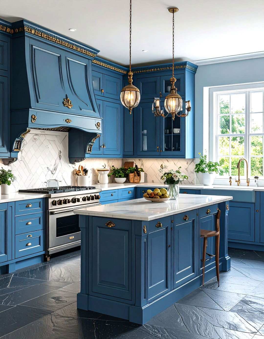 Victorian Kitchen Slate Floor Revival - 24 Kitchens With Slate Floors