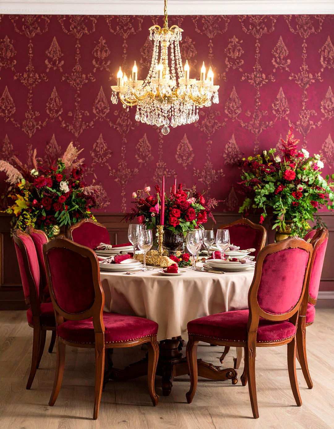 Victorian Paisley Wallpaper for Sophisticated Dining Rooms - 24 Wallpaper Ideas