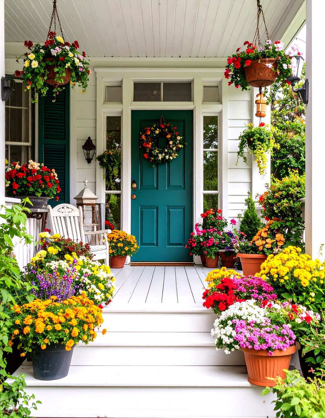 Victorian Porch with Antique Accents - 24 Victorian Porch Ideas
