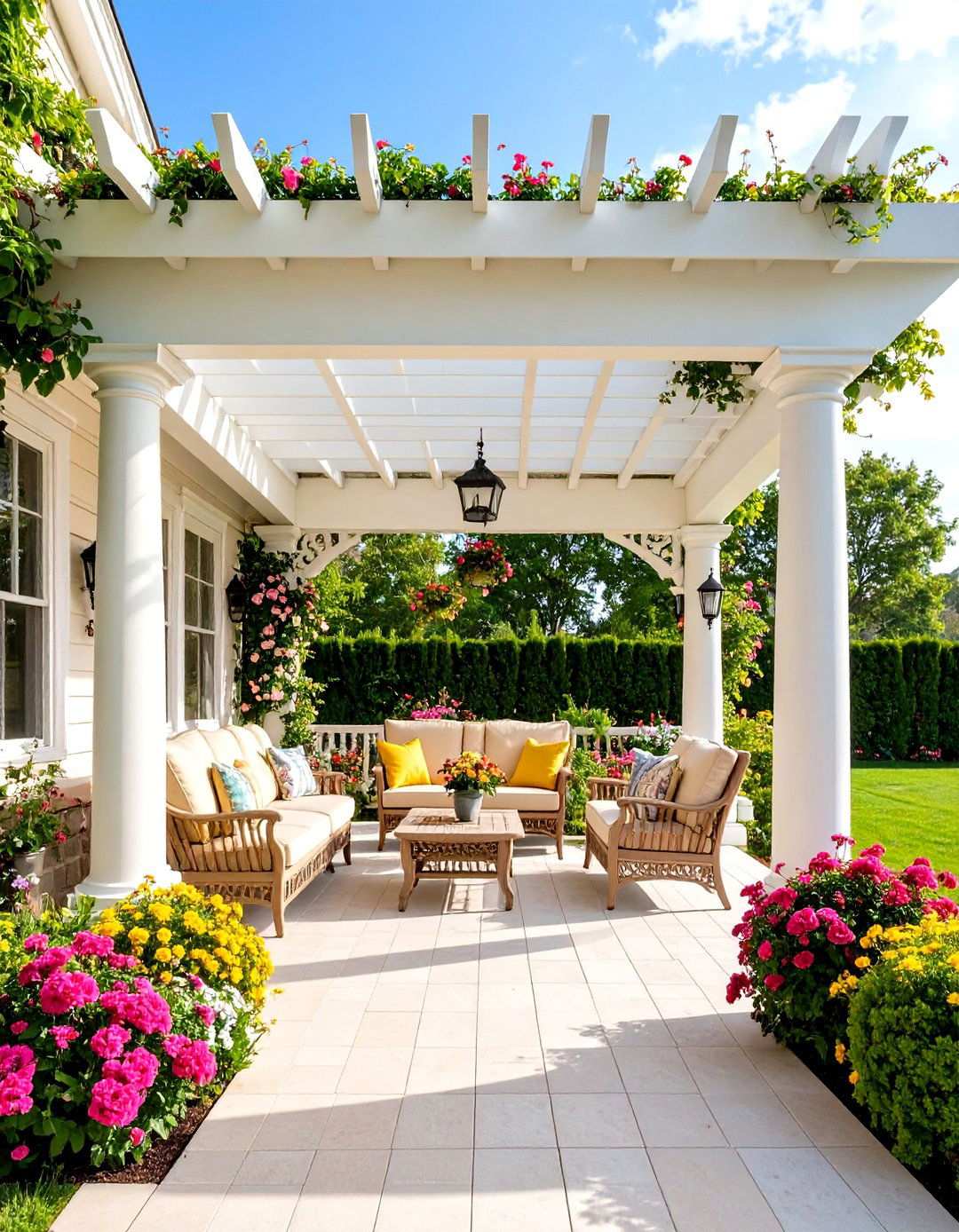 Victorian Porch with Pergola Addition - 24 Victorian Porch Ideas