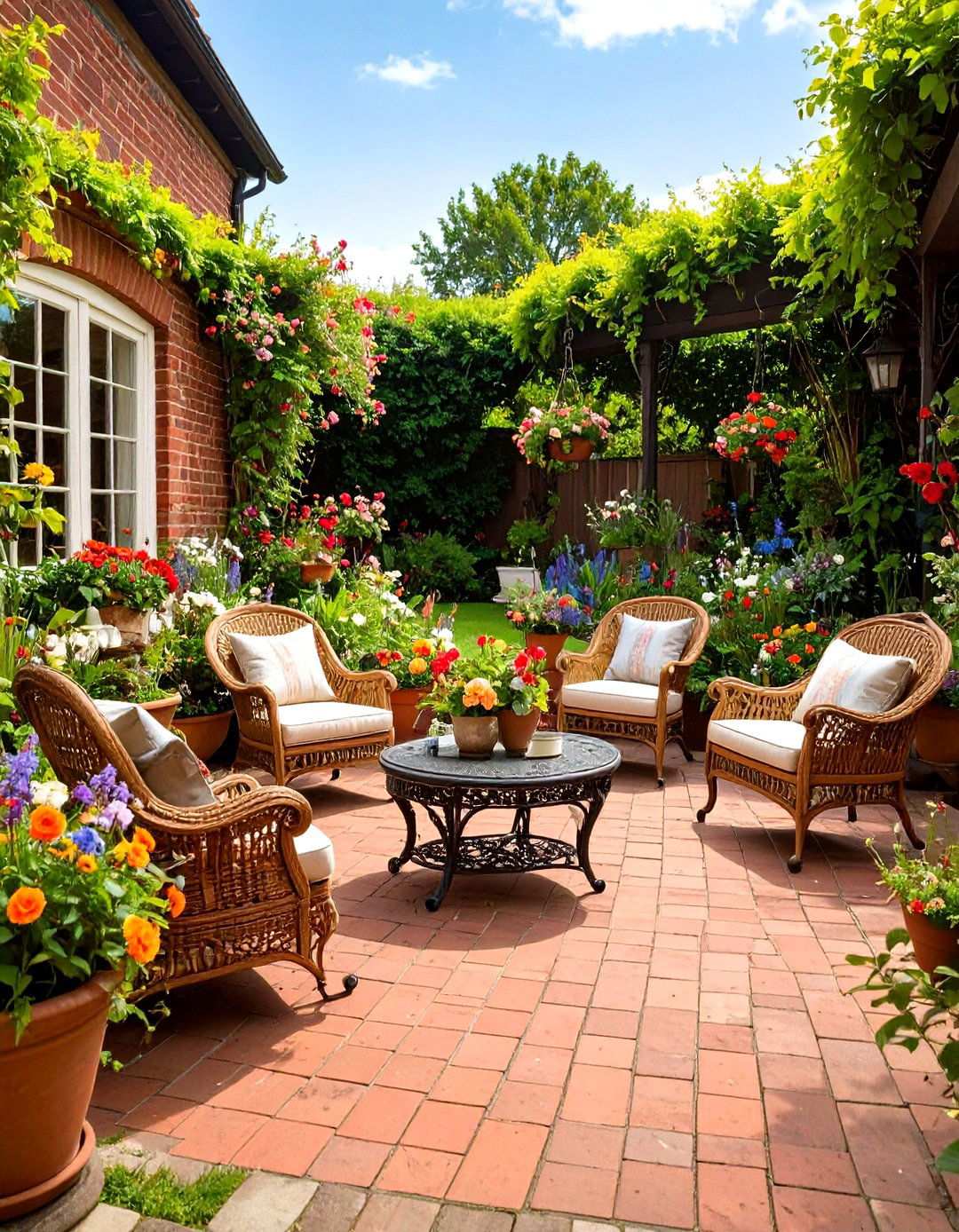 Victorian Red Brick Garden Walkway Expansion - 24 Red Paver Patio Ideas