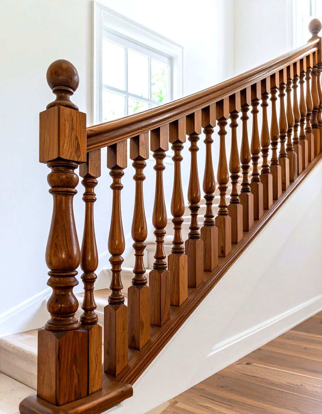 Victorian Revival Wood Railings - 24 Wood Stair Railing Ideas