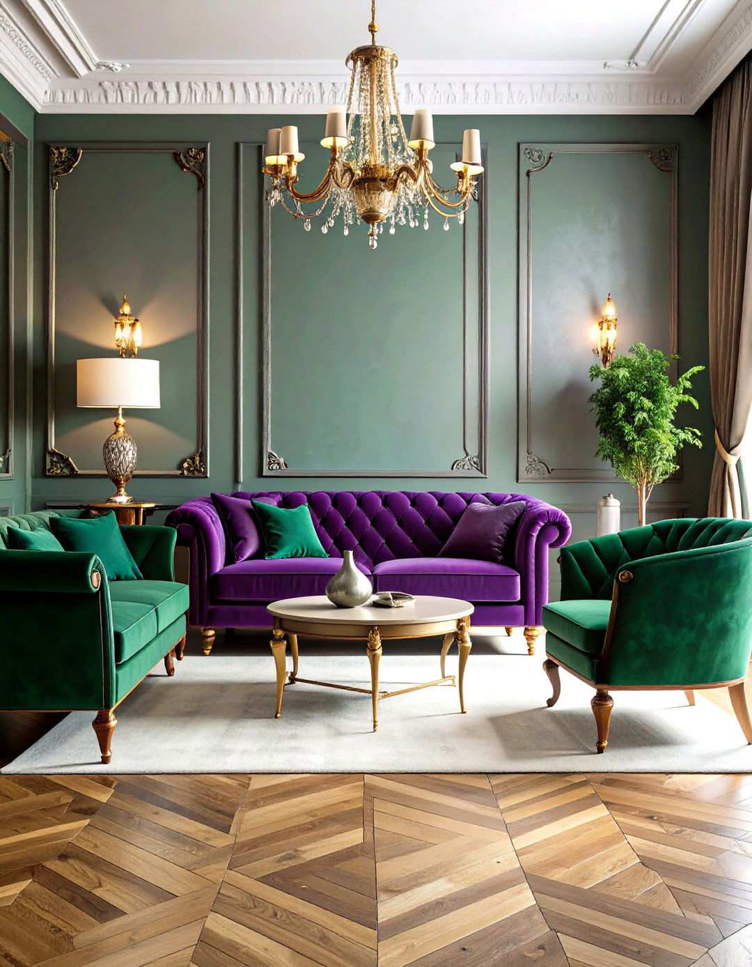 Victorian Velvet Upholstery Focus - 24 Victorian Living Room Ideas