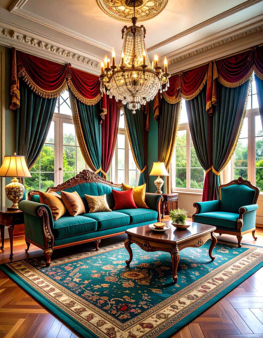 Victorian Window Treatment Showcase - 24 Victorian Living Room Ideas