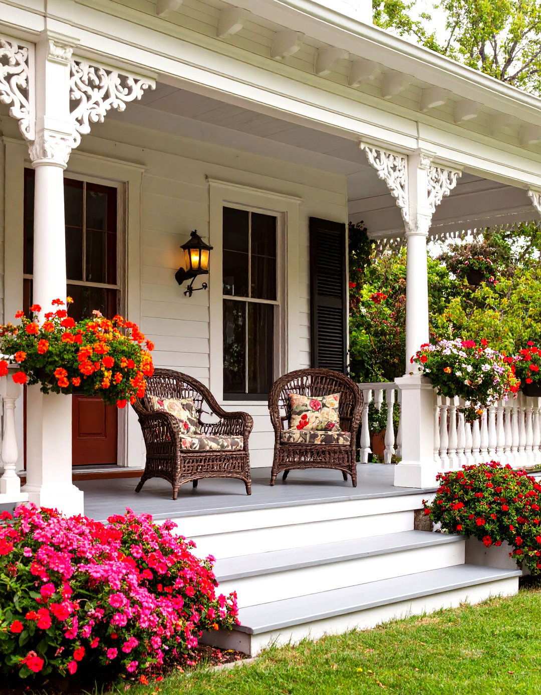 Victorian Wraparound Porch with Ornate Details - 24 Large Front Porch Ideas