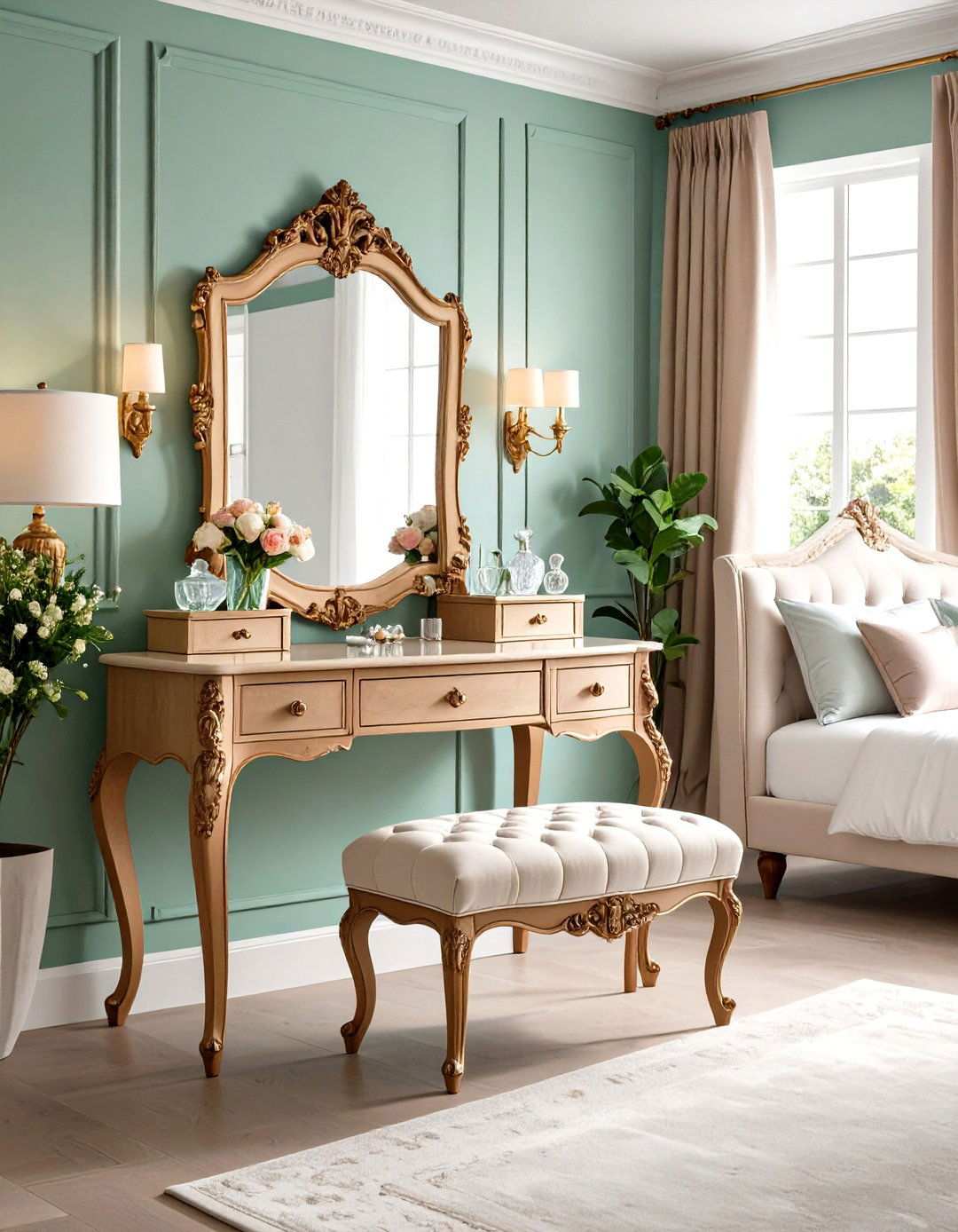 Vintage Antique Vanity Style - 24 Vanity Room Ideas