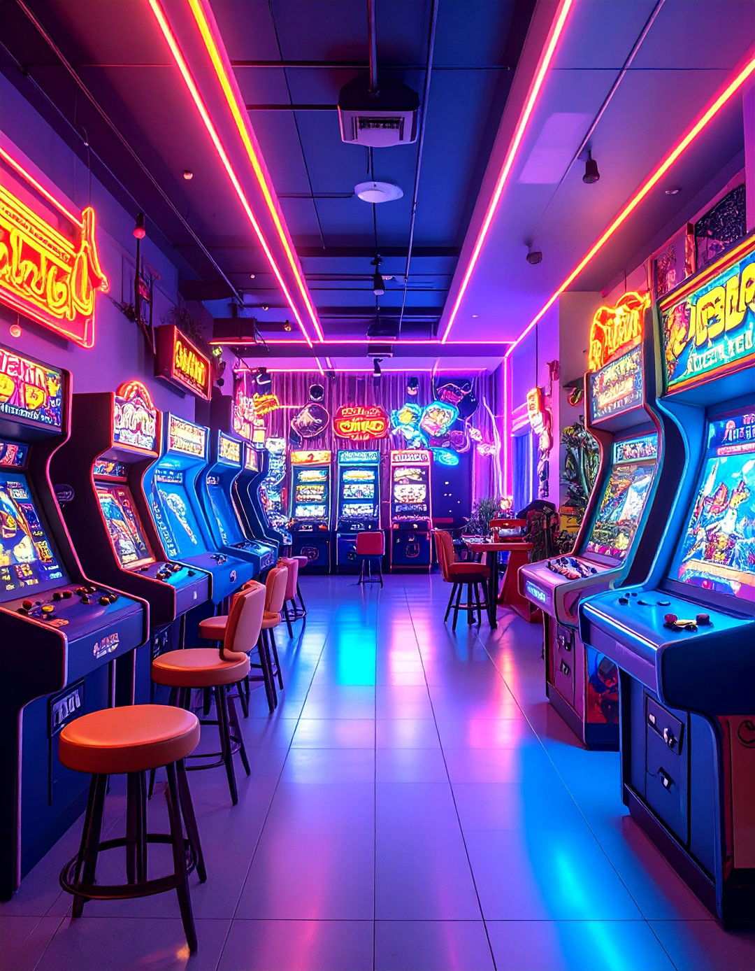 Vintage Arcade Paradise - 24 Luxury Game Room Ideas