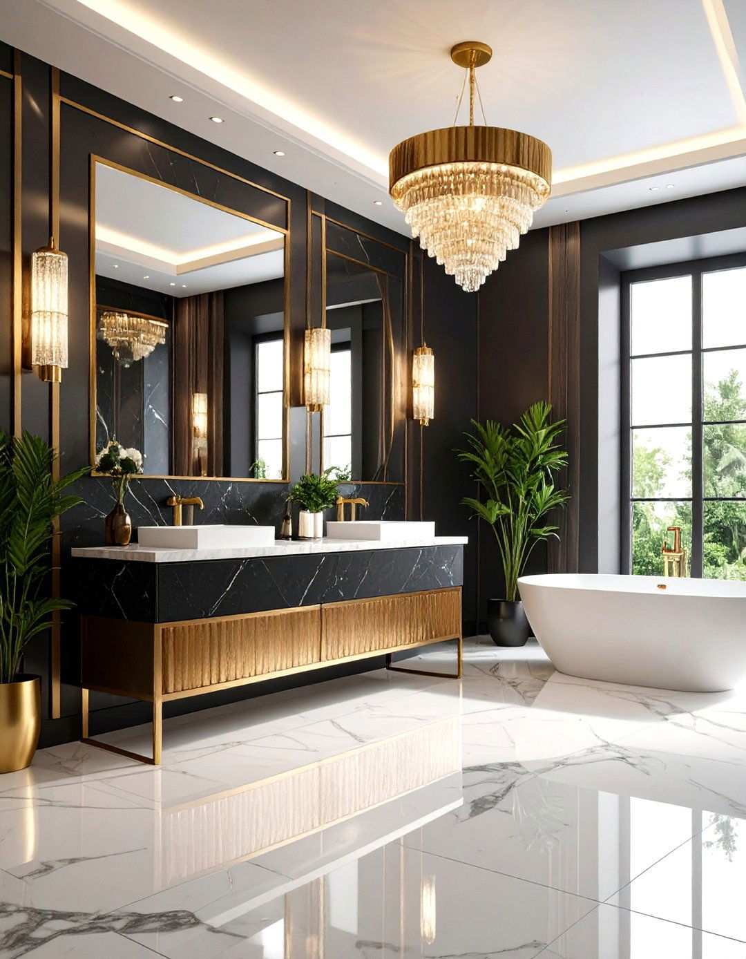 Vintage Art Deco Spa Glamour - 24 Spa Decor Ideas