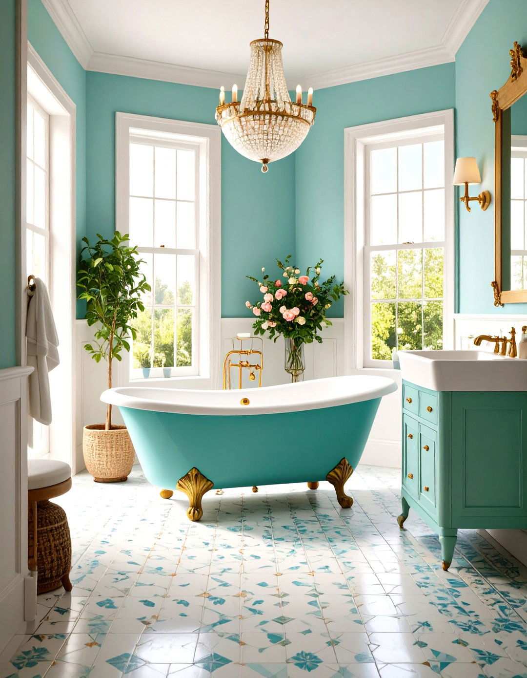 Vintage Character Historic Charm - 24 Large Bathroom Ideas