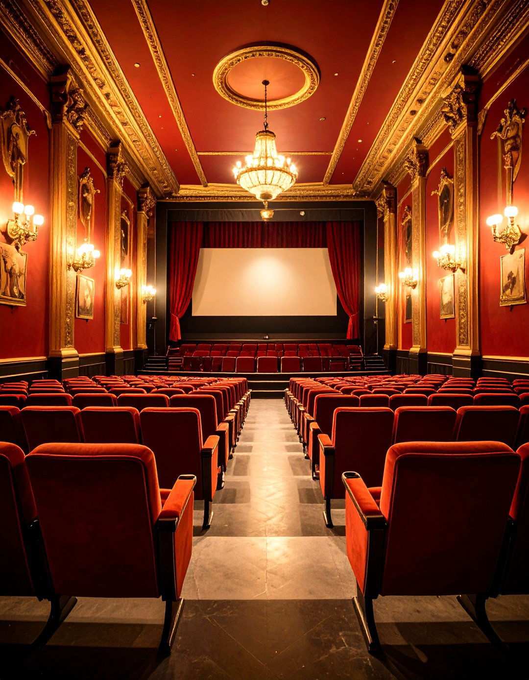 Vintage Cinema Theater - 24 Spare Room Ideas
