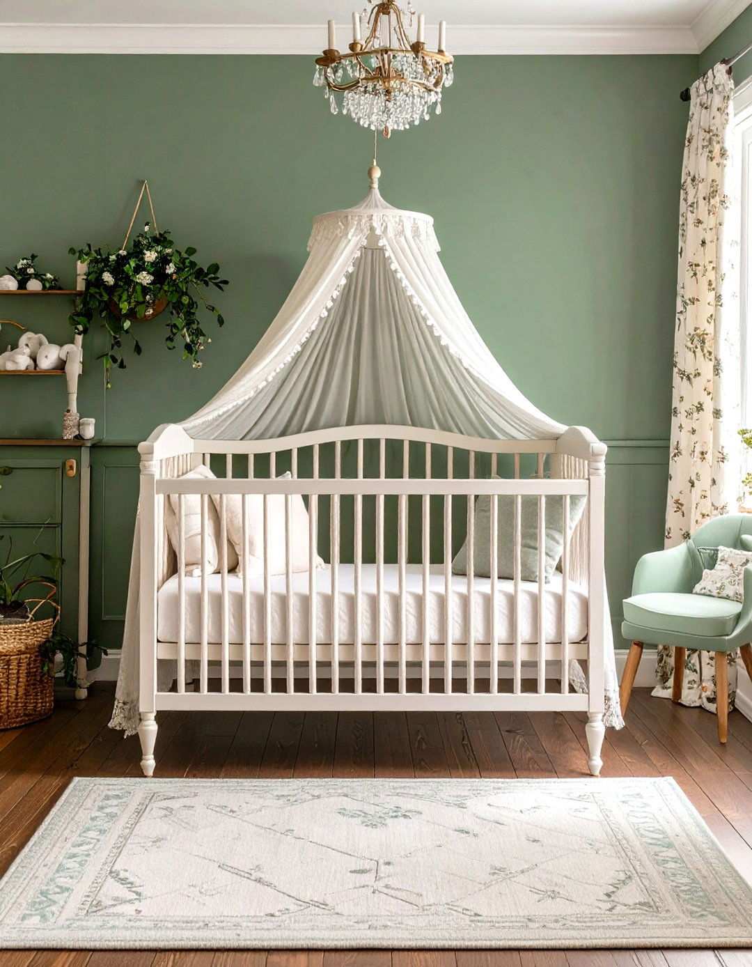 Vintage Cottage Theme - 24 Sage Green Nursery Ideas