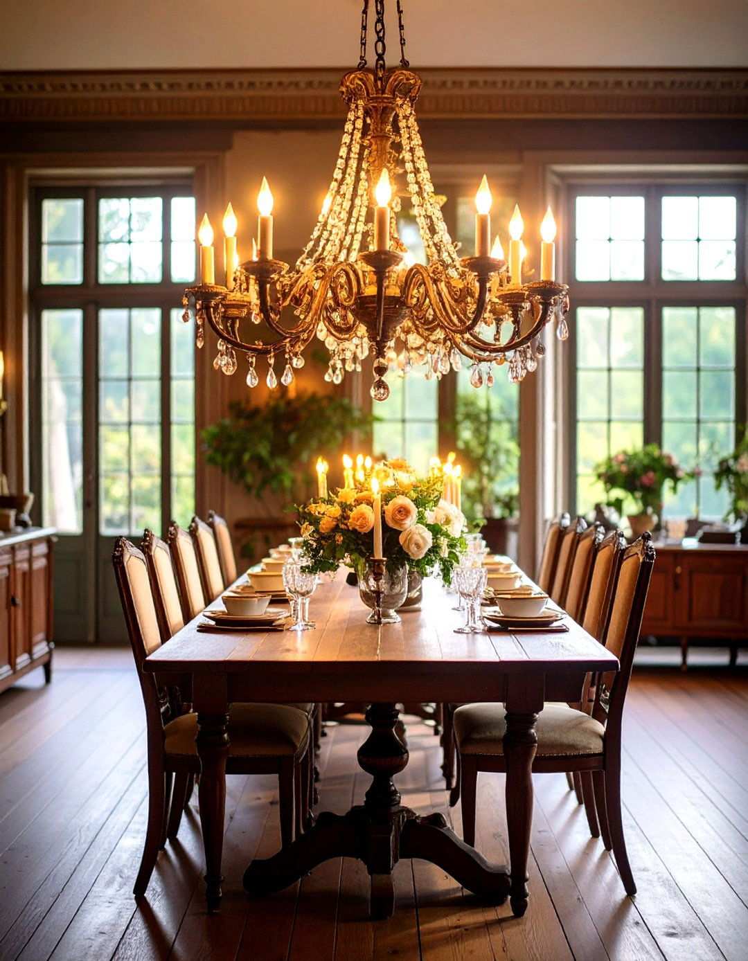 Vintage Dining Room Lighting - 24 Moody Dining Room Ideas