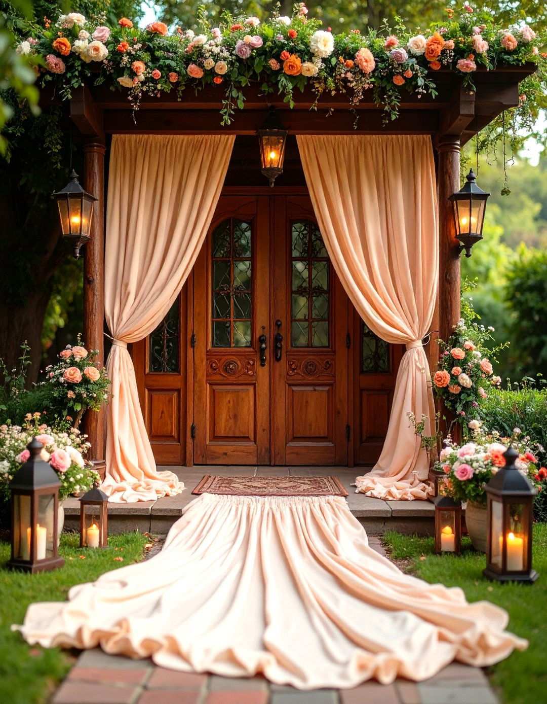 Vintage Door Wedding Entrance - 24 Wedding Entrance Ideas