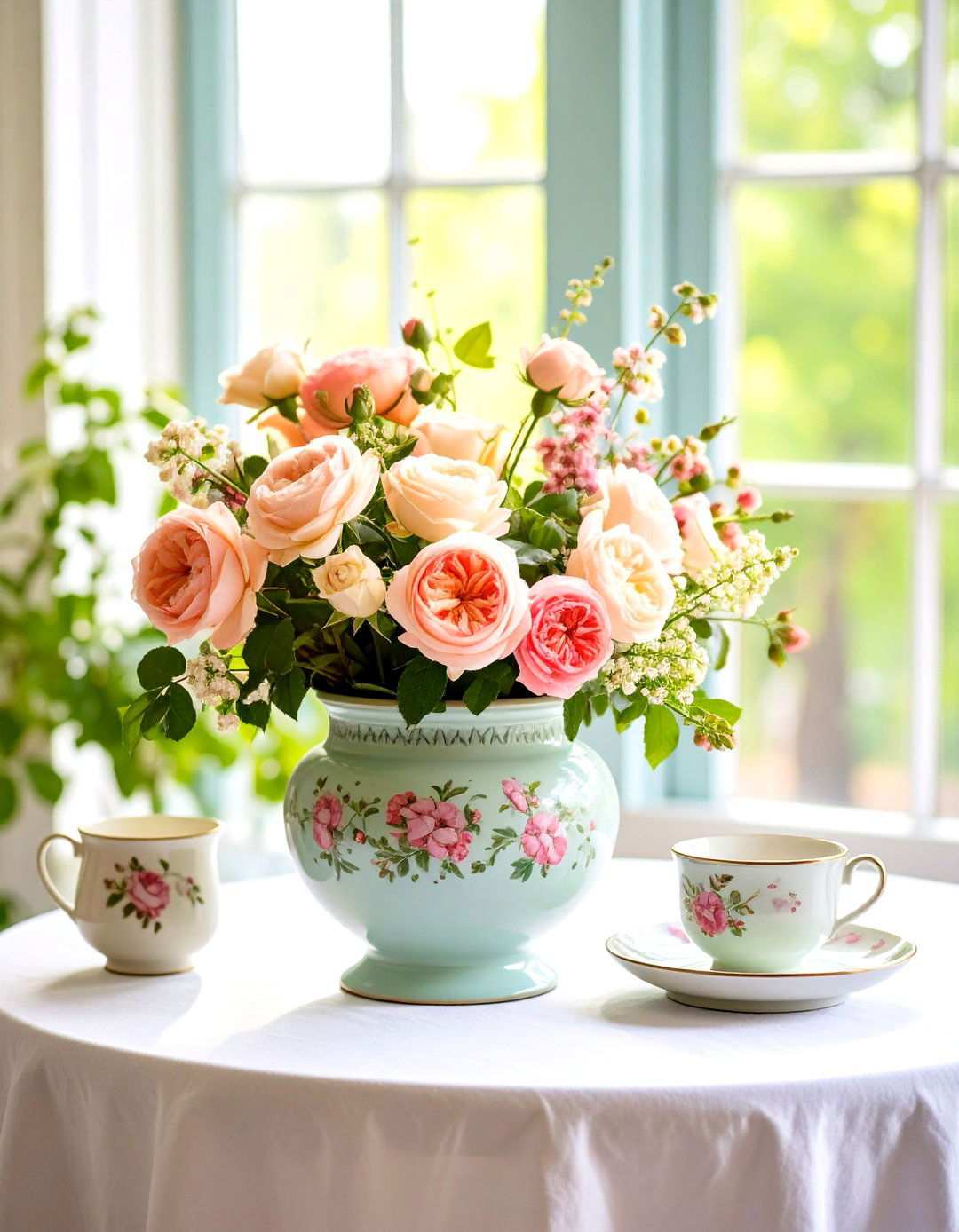 Vintage Floral Hand Painted Pots - 24 Painted Pot Ideas