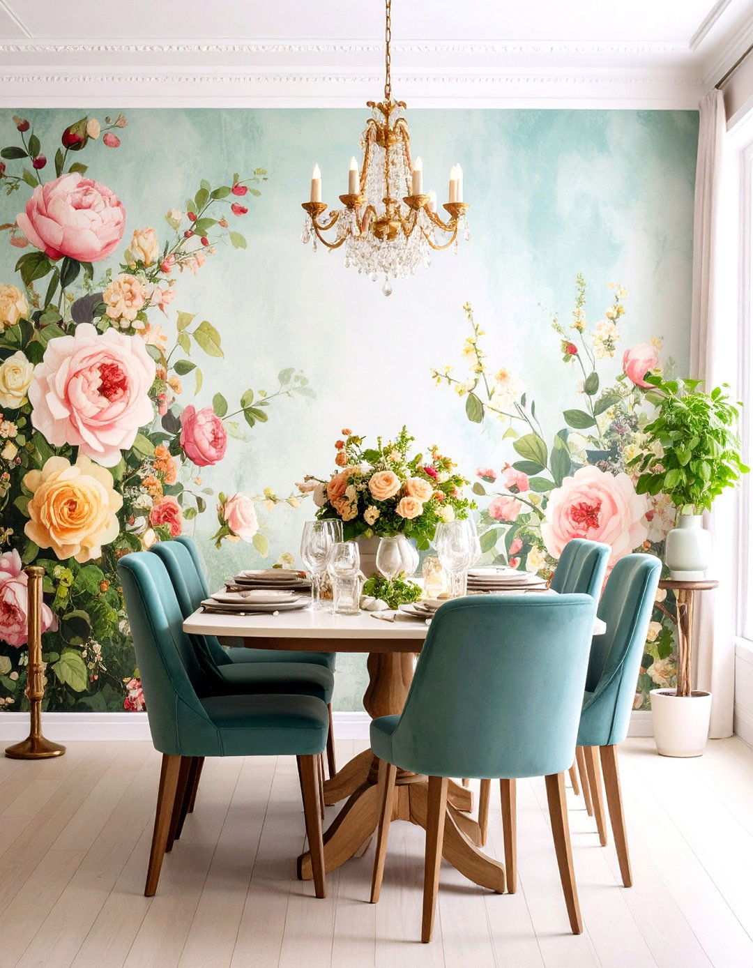 Vintage Floral Wall Murals - 24 Wall Mural Ideas