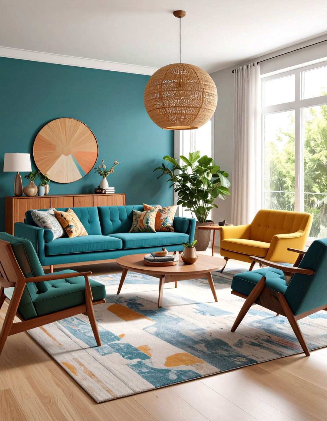 Vintage Furniture Collection Curation - 24 Mid-Century Modern Living Room Ideas