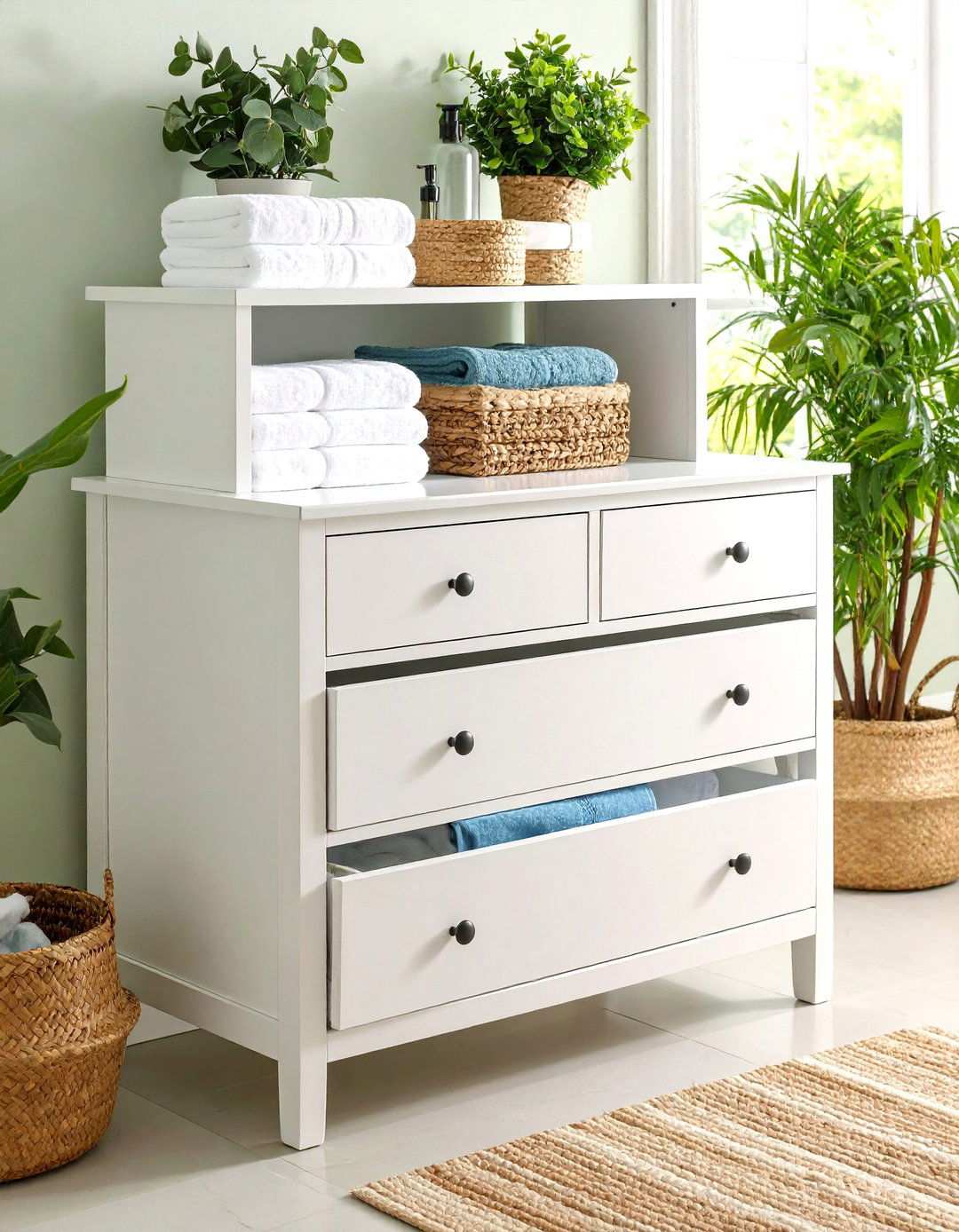 Vintage Furniture Repurposing - 24 Towel Storage Ideas