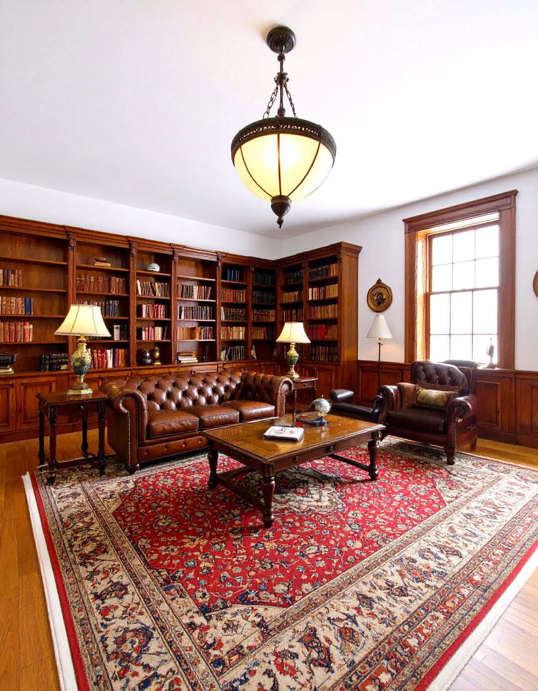 Vintage Gentlemans Study Living Room - 24 Mens Living Room Ideas