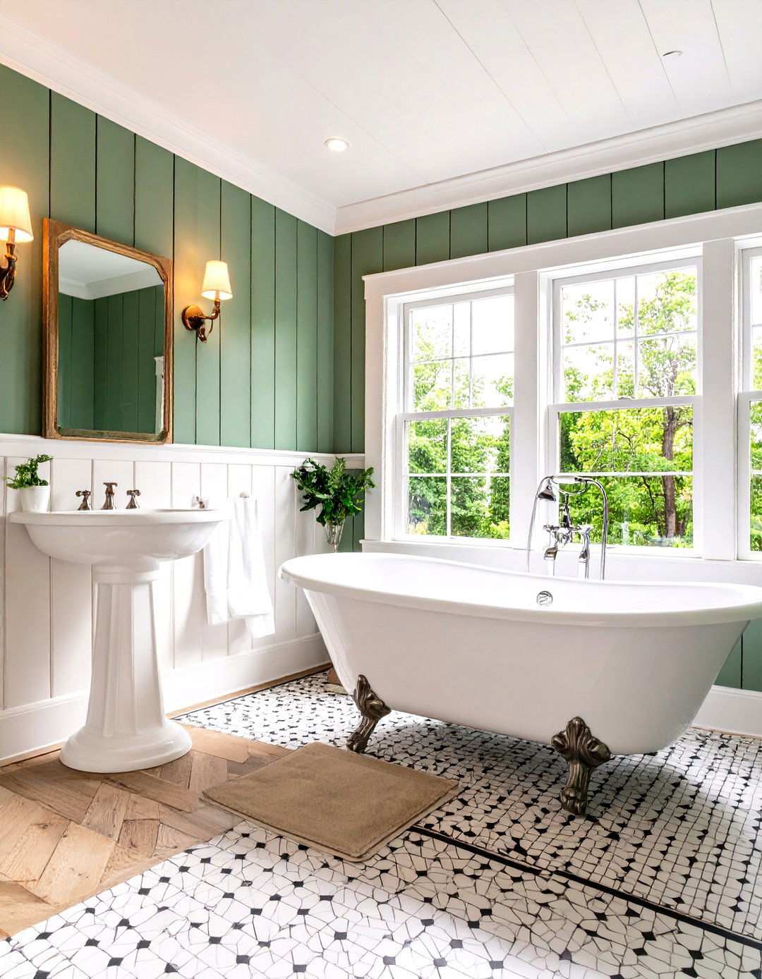 Vintage Green Shiplap Bathroom Nostalgia - 24 shiplap bathroom ideas