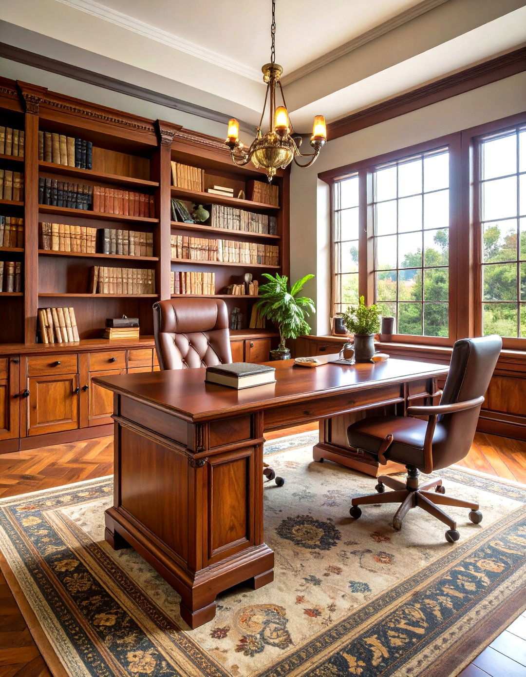 Vintage Home Office Library - 24 Vintage Decor Ideas