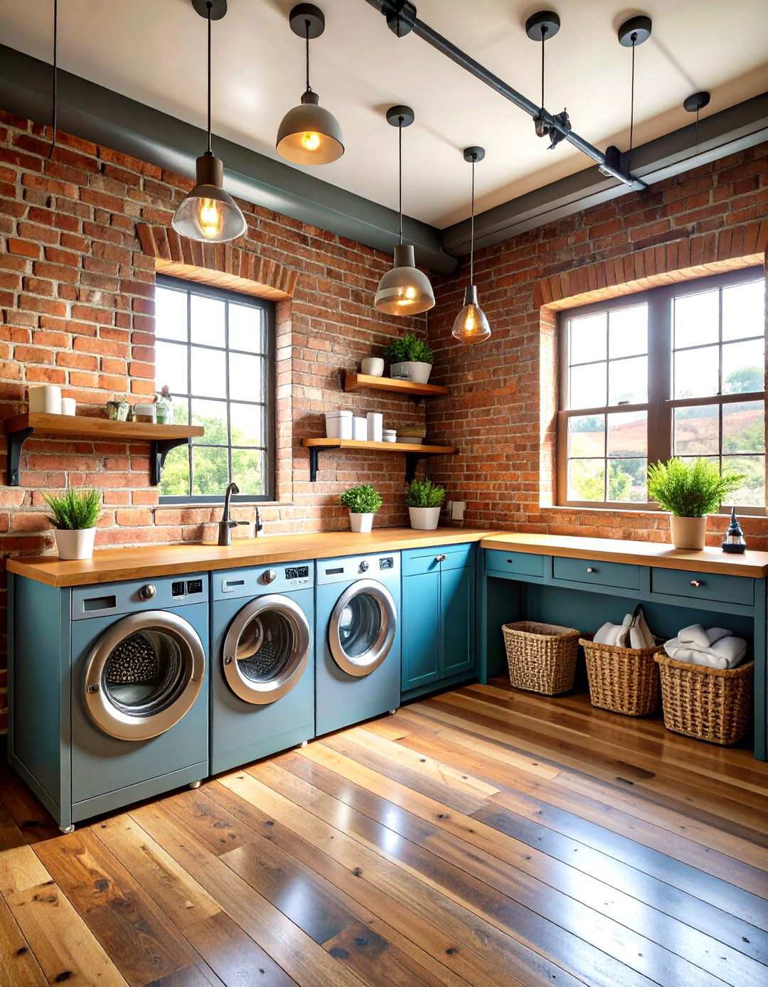 Vintage Industrial Charm - 24 Laundry Room Decor Ideas