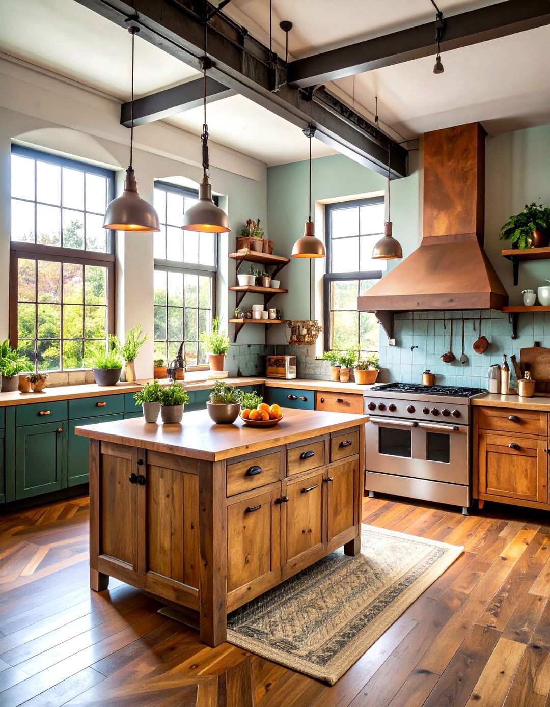 Vintage Industrial Charm - 24 Office Kitchen Ideas