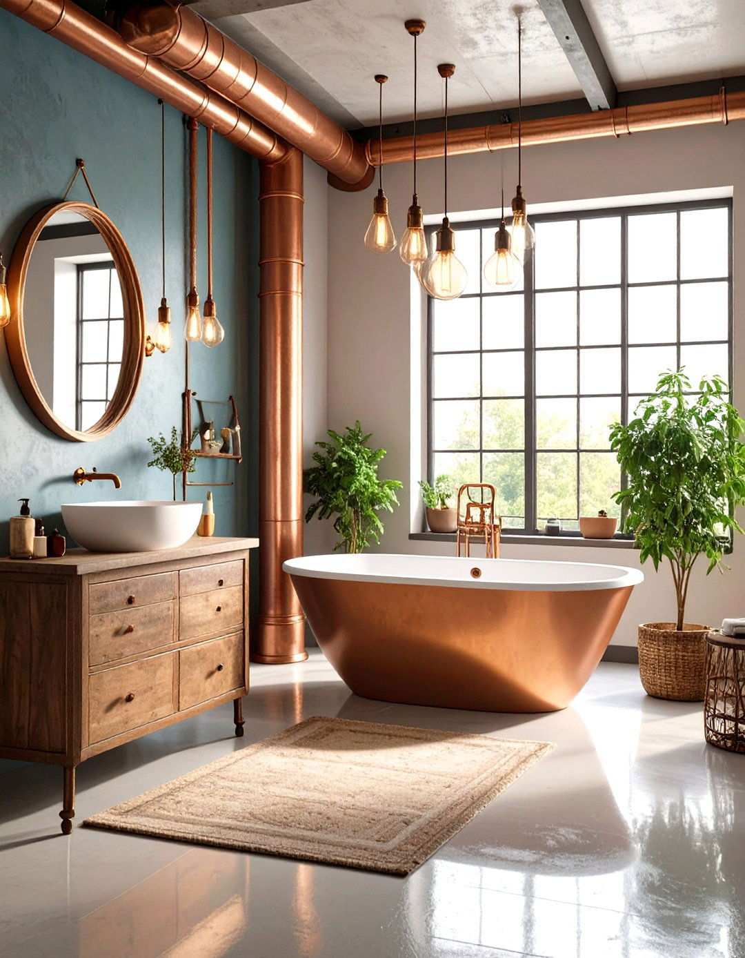 Vintage Industrial Wet Room - 24 Wet Room Ideas