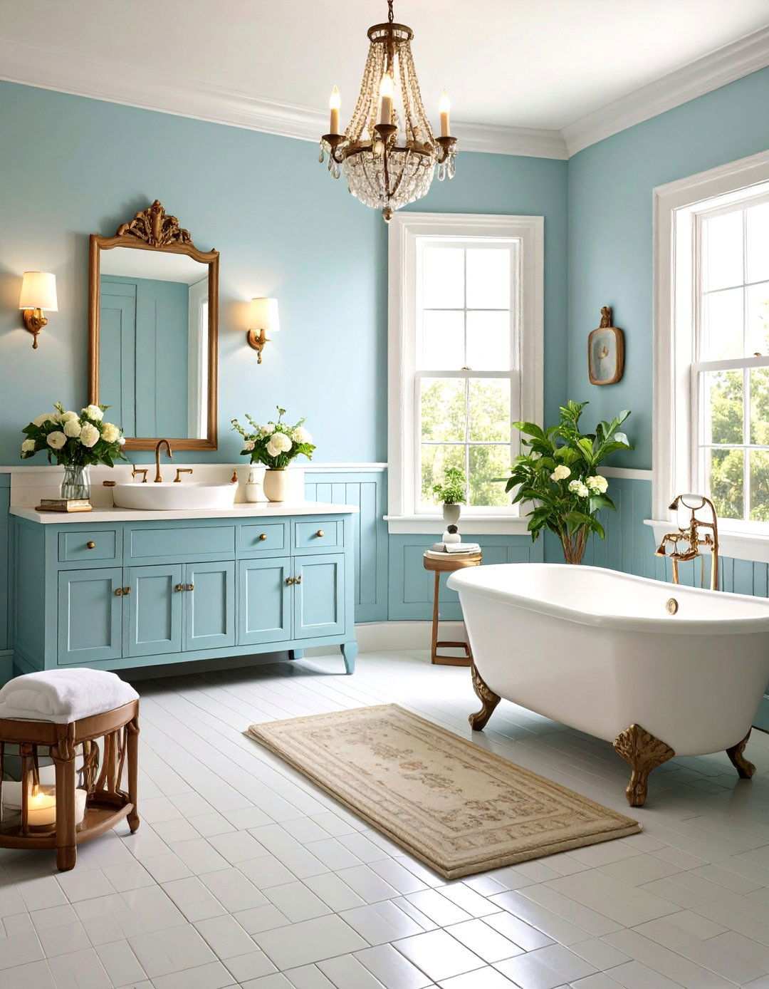 Vintage Inspired Tongue and Groove - 24 Powder Room Wainscoting Ideas