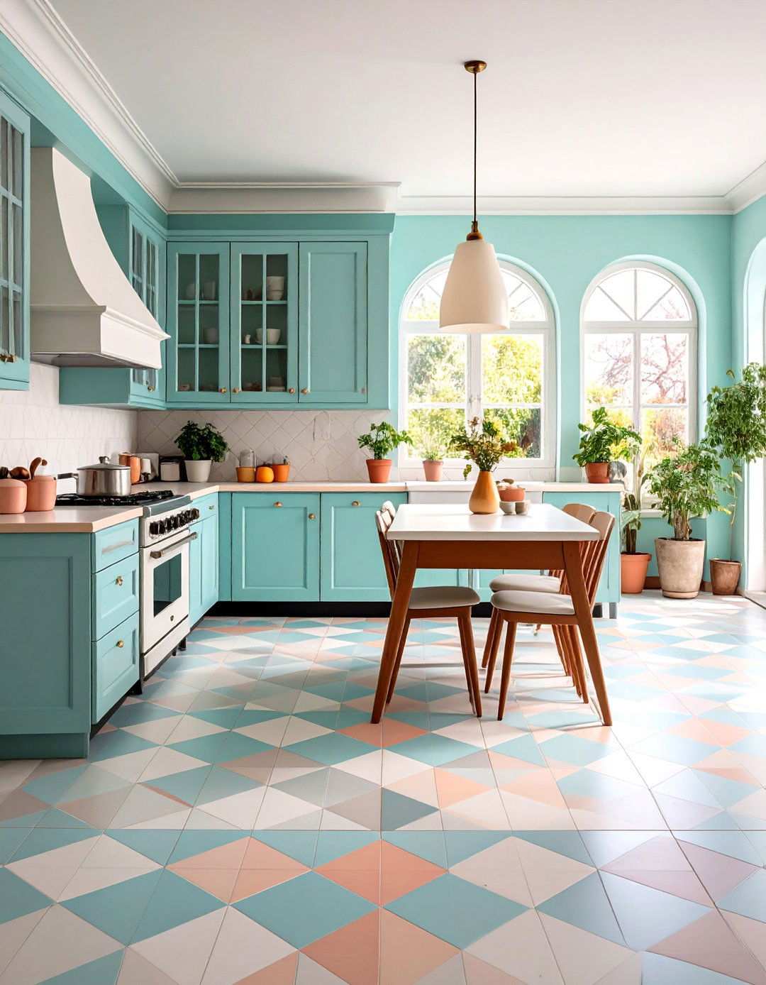 Vintage Kitchen Floor Tiles with Retro Character - 24 Kitchen Floor Tile Ideas