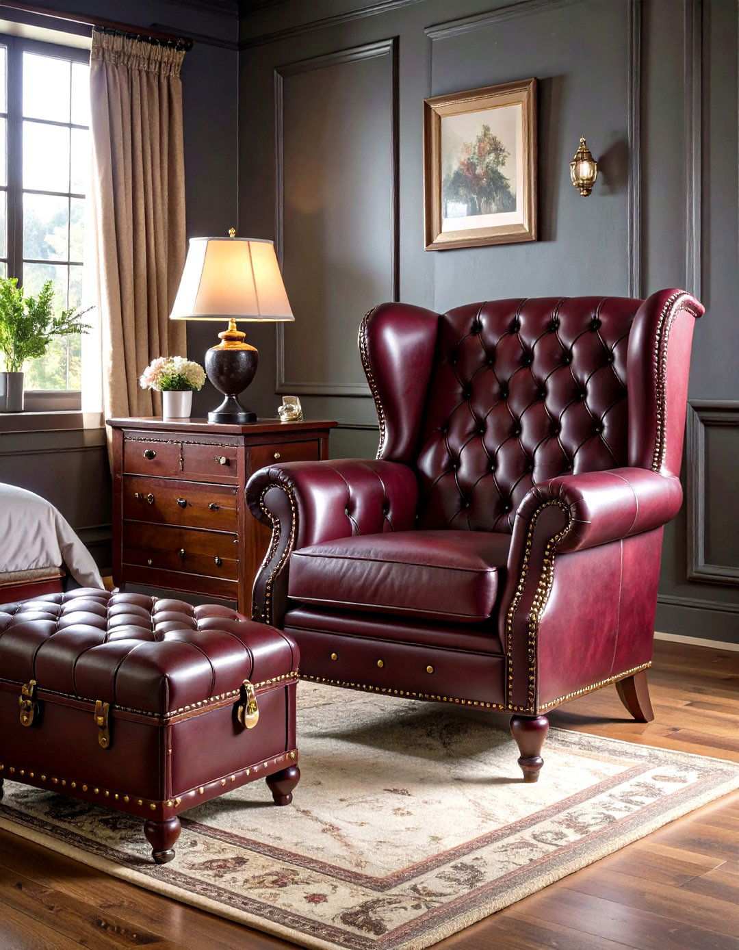 Vintage Leather Furniture Collection - 24 Steampunk Bedroom Ideas
