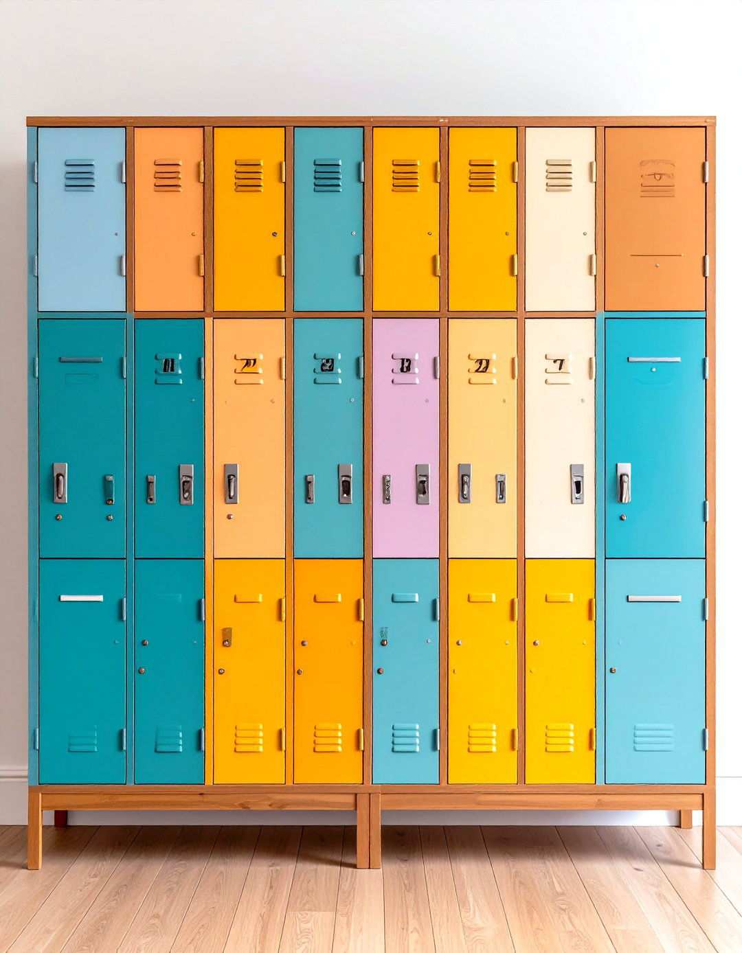 Vintage Locker Style Storage - 24 Small Mudroom Ideas