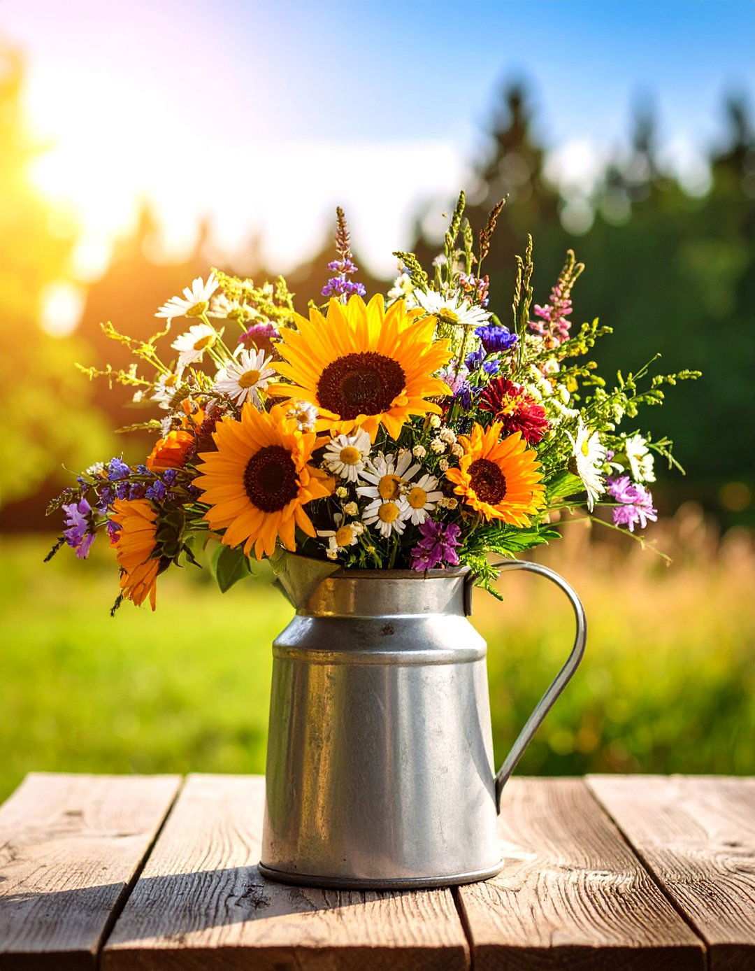 Vintage Milk Jug Arrangements - 24 Tall Wedding Centerpiece Ideas
