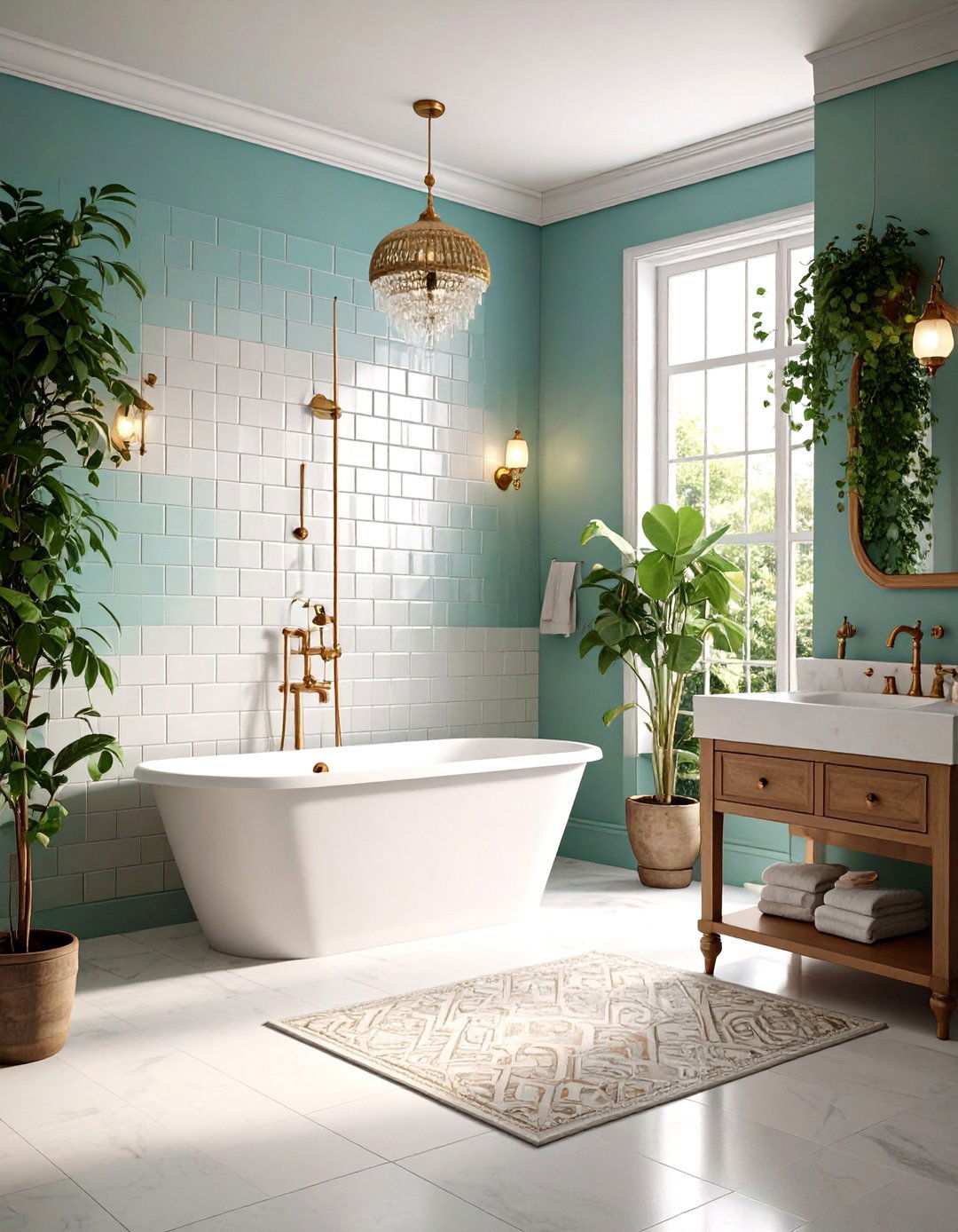 Vintage Modern Fusion Styles - 24 Small Shower Ideas