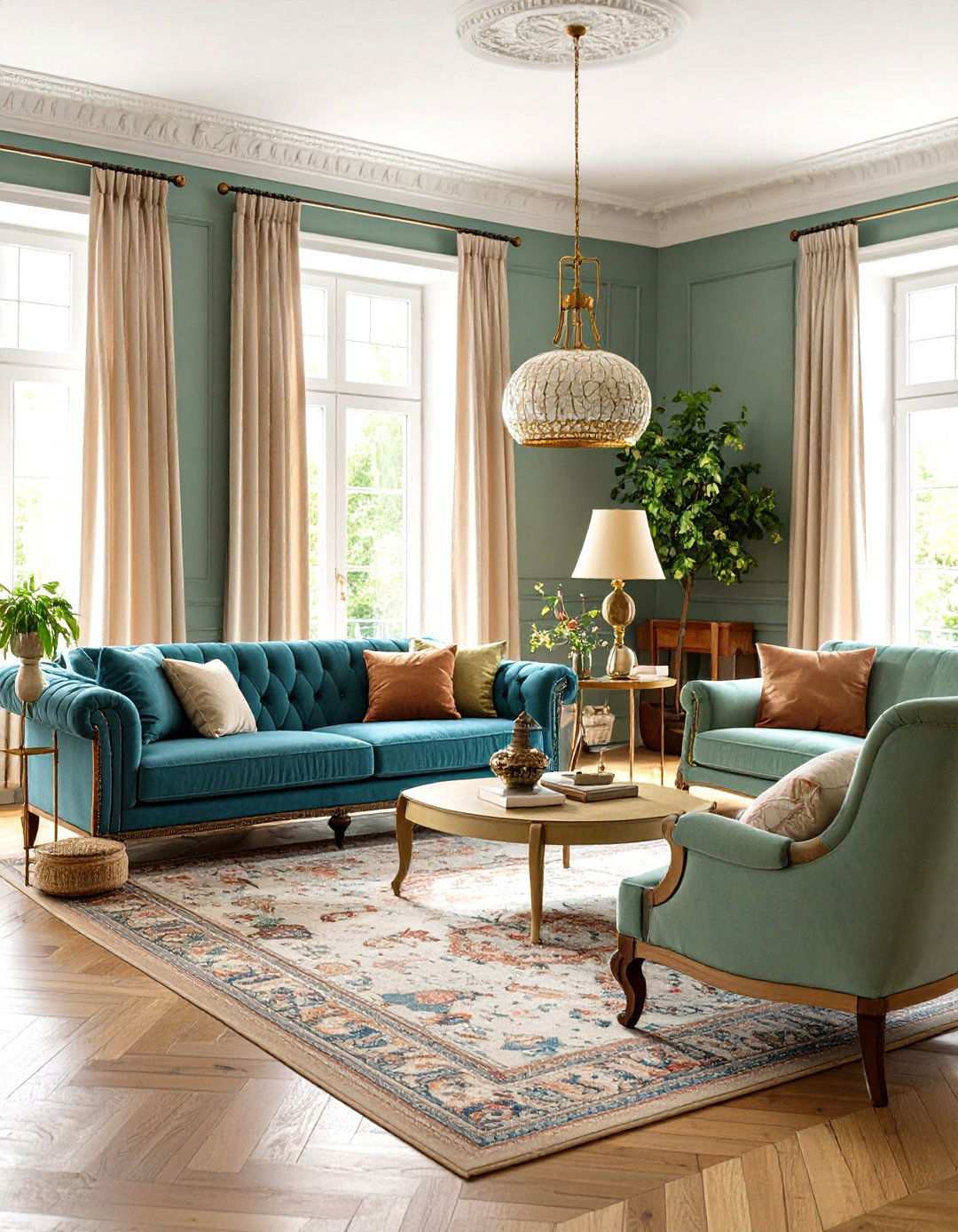 Vintage Modern Living Space - 24 Room Decorating Ideas