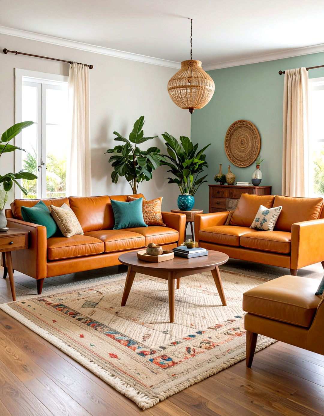 Vintage Neutral Furniture Mix Living Room - 24 Neutral Boho Living Room Ideas